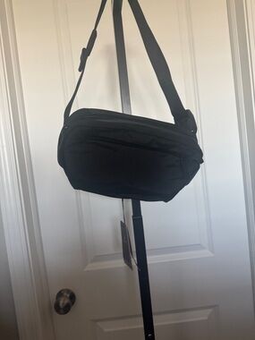 Minimal Black Men's Sling Belt Bag by